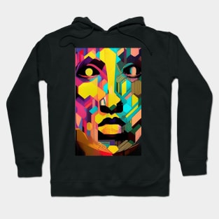 Abstract Face Hoodie